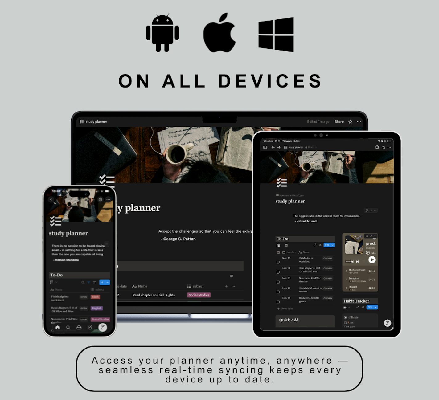 Study and Productivity Planner
